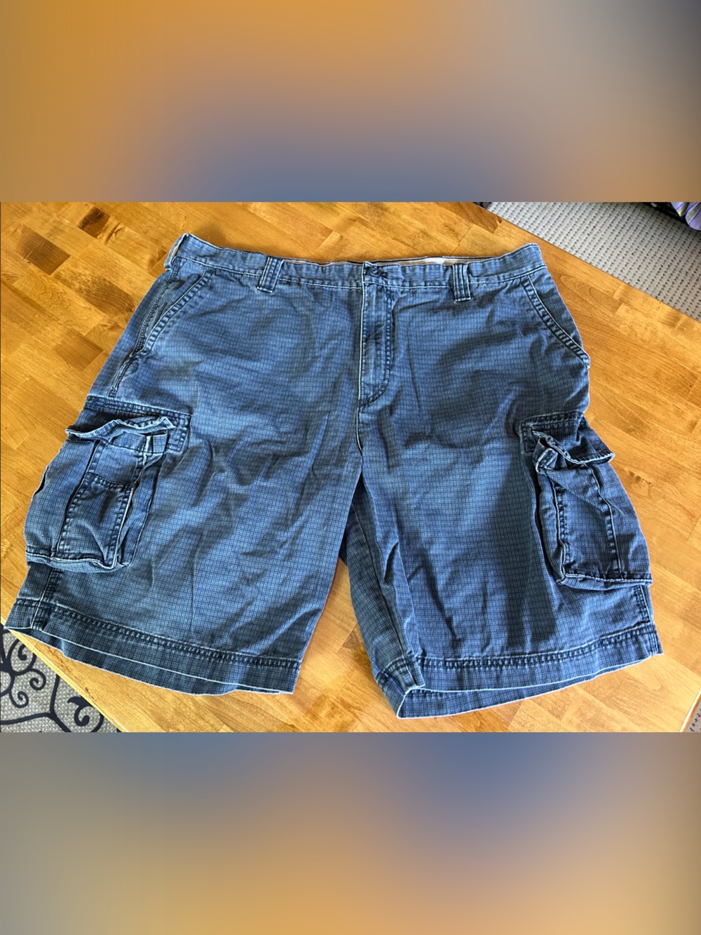 Izod Men's Navy Blue Cargo Shorts